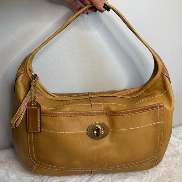 Vintage Coach y2k 10741 Two-Tone Ergo Hobo Bag One Shoulder Bag - Picture 14 of 14
